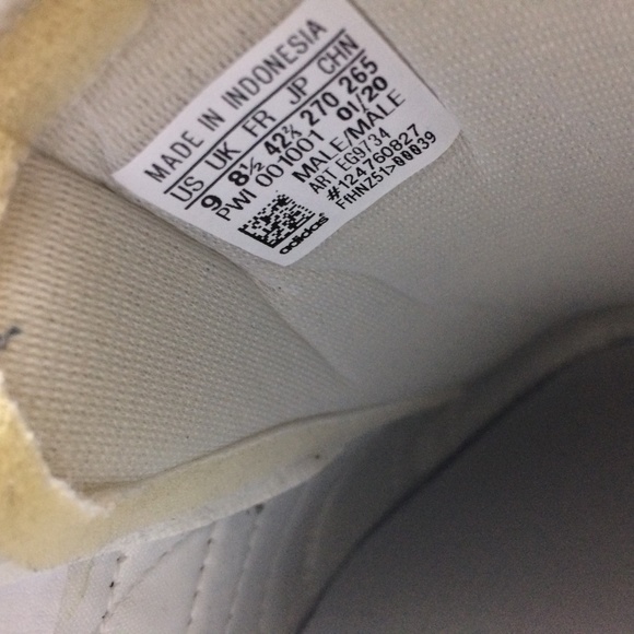 Adidas Team Court 'Cloud White' Sneakers Size M9 - Picture 5 of 10